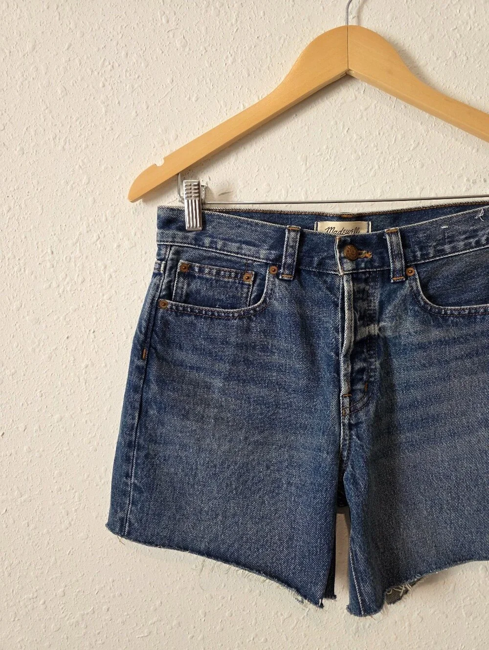 Madewell The Brynn Long Relaxed Denim Short 24